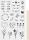 HEYDA Rubbelsticker Ornamente schwarz