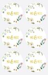 HEYDA Sticker Mr&Mrs rund 4 cm
