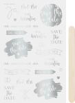 HEYDA Rubbelsticker Save the Date silber
