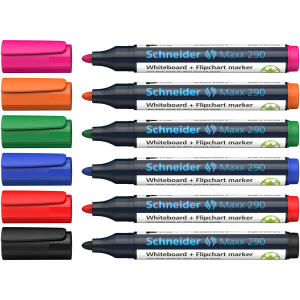 Schneider Boardmarker Maxx 290 sortiert Karton-Etui 6 Stück