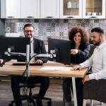 Durable Monitorhalter Tischklemme si 780x445x190mm für 2 Monitore