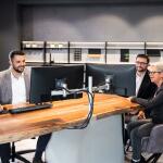 Durable Monitorhalter Tischklemme si 780x445x190mm für 2 Monitore