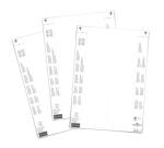 Durable Einsteckschilder 297x74mm ws 40St für...