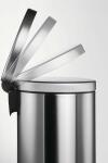 Durable Treteimer 30l si rd 36x65,5cm Edelstahl Fingerprint-proof