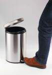 Durable Treteimer 30l si rd 36x65,5cm Edelstahl Fingerprint-proof