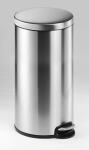 Durable Treteimer 30l si rd 36x65,5cm Edelstahl Fingerprint-proof