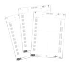 Durable Einsteckschilder 140/90x65 ws 80St für...