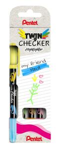 Pentel Textmarker m. 2 Spitzen Set