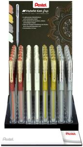 Pentel Geltintenroller Hybrid M Display