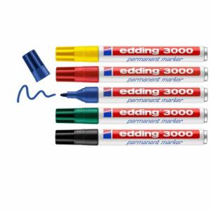 Edding Permanentmarker 3000 5er-Set sortiert basic