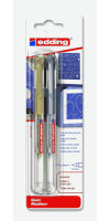 Edding Gelroller 2185 2er-Blister gold-silber