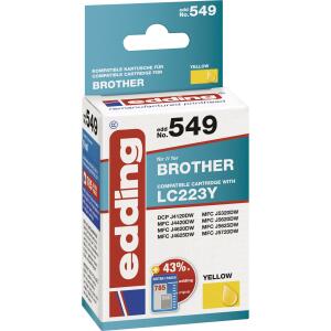 Edding Tintenpatrone EDD-549 ersetzt Brother LC223Y