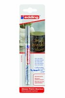 Edding Glanzlackmarker Kalligrafie 753 1er-Blister silber