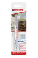 Edding Glanzlackmarker Kalligrafie 753 1er-Blister silber