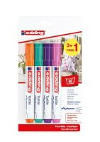 Edding Textilmarker 4500 4er-Blister sortiert Spaß BTS