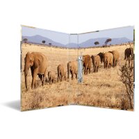 Herma Ringbuch Karton 2D-Ring A4 35 mm Rückenbreite Afrika Tiere