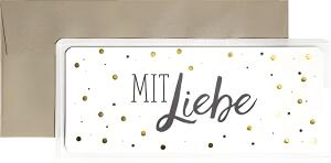 STEWO Geschenkkarte 11x23cm Adora schwarz