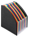 Veloflex Stehsammler m 23 bunten Fächern PP 2,0 mm gestreiftes Design