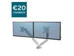Fellowes Platinum Series Doppelmonitorarm silber