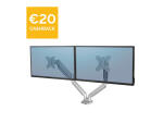 Fellowes Platinum Series Doppelmonitorarm silber