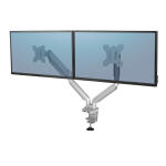 Fellowes Platinum Series Doppelmonitorarm silber
