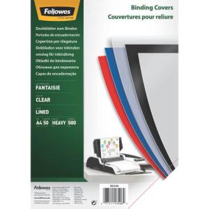 Fellowes Deckblätter Fantasie - A4, PP, transparent, 50 Stück