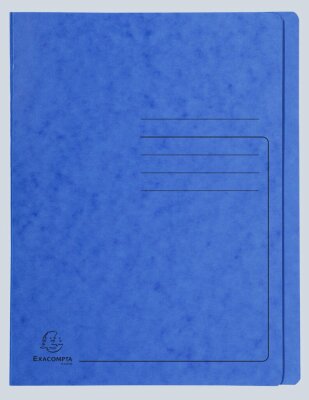 Exacompta EXACOMPTA Schnellhefter - A4, 350 Blatt, Karton, 355 g/qm, blau
