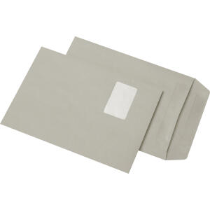 MAILmedia Versandtaschen Recycling - C5, mit Fenster, selbstklebend, 80g/qm, 500 Stück