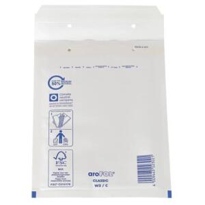 aroFOL Luftpolstertaschen Nr. 3, 150x215 mm, weiß, 10 Stück