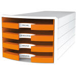 HAN Schubladenbox IMPULS - A4/C4, 4 offene Schubladen,...
