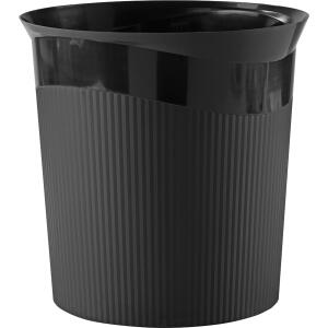 HAN Papierkorb Re-LOOP - 13 Liter, rund, schwarz