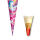 Motiv-Schultüte Kuscheleinhorn 70cm rund Rot(h)-Spitze Filzverschluss Glitter