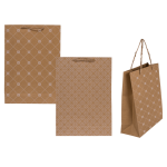 OOTB Kraftpapier-Geschenktüte mit Blumenverzierung