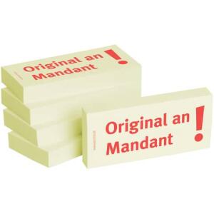 BIZSTIX Haftnotizen "Original an Mandant" - 75 x 35 mm, 5x 100 Blatt