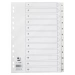 Q-Connect Zahlenregister - 1 - 12, PP, A4, 12 Blatt,...