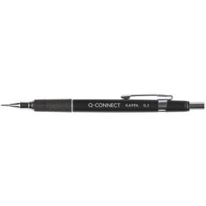 Q-Connect Druckbleistifte Kappa, 0,3 mm, HB, schwarz