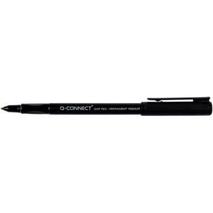 Q-Connect Faserschreiber, permanent, ca. 1 mm (M), schwarz