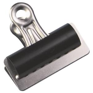 Q-Connect Briefklemmer - 75 mm, Klemmvolumen 20 mm, schwarz, 10 Stück