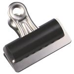 Q-Connect Briefklemmer - 75 mm, Klemmvolumen 20 mm, schwarz, 10 Stück