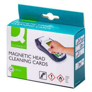 Q-Connect Reinigungskarte für POS Terminals Chip-Karten-Lesegeräte - 20 Stück