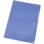 Q-Connect Sichthülle - A4, 0,12 mm, genarbt, 10 Stück, blau