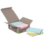 Q-Connect Haftnotizblock Recycling - pastell, 76 x 127...