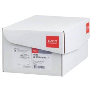 Elco Briefumschlag Office Box mit Deckel - C6, weiß, haftklebend, ohne Fenster, 80 g/qm, 500 Stück