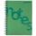 DONAU Collegeblock PP Cover - A4, kariert, grün