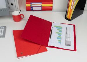 Oxford Schnellhefter TOP FILE+, A4, aus 390 g/m² Karton, für ca. 200 DIN A4-Blätter, mit aufgedrucktem Beschriftungsfeld auf Vorder- und Rückseite, für kaufm. oder Amtsheftung, dunkelrot