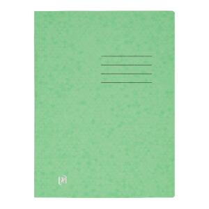 Oxford Schnellhefter TOP FILE+, A4, aus 390 g/m² Karton, für ca. 200 DIN A4-Blätter, mit aufgedrucktem Beschriftungsfeld auf Vorder- und Rückseite, für kaufm. oder Amtsheftung, pastell grün