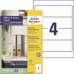 Zweckform Ordnerrückenschild 61x192mm weiß LR4761-10 10 Blatt