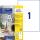 Zweckform Universaletiketten 210x297mm weiß LR3478-10 10 Blatt