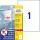 Zweckform L8001-10 Antimikrobielle Etiketten - 210 x 297 mm, permanent, weiß, 10 Stück