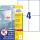 Zweckform Folienetiketten 105x148 mm weiß L8003-10 antimikrobiell